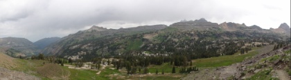 A panorama view of the Basin from the South ridge.